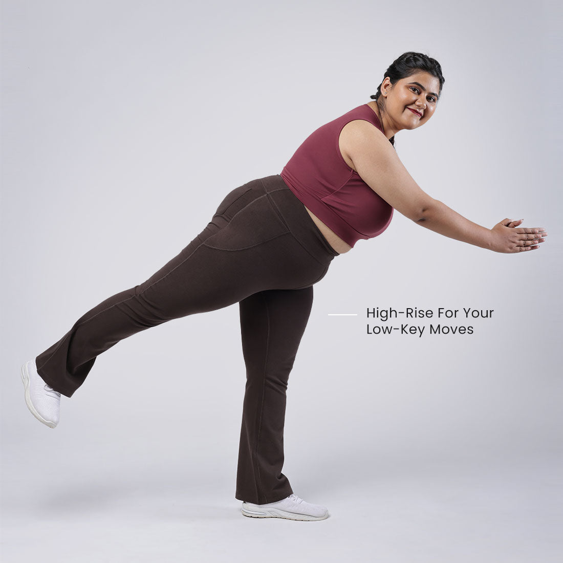 Groove-In Cotton Flare Pants - Regular