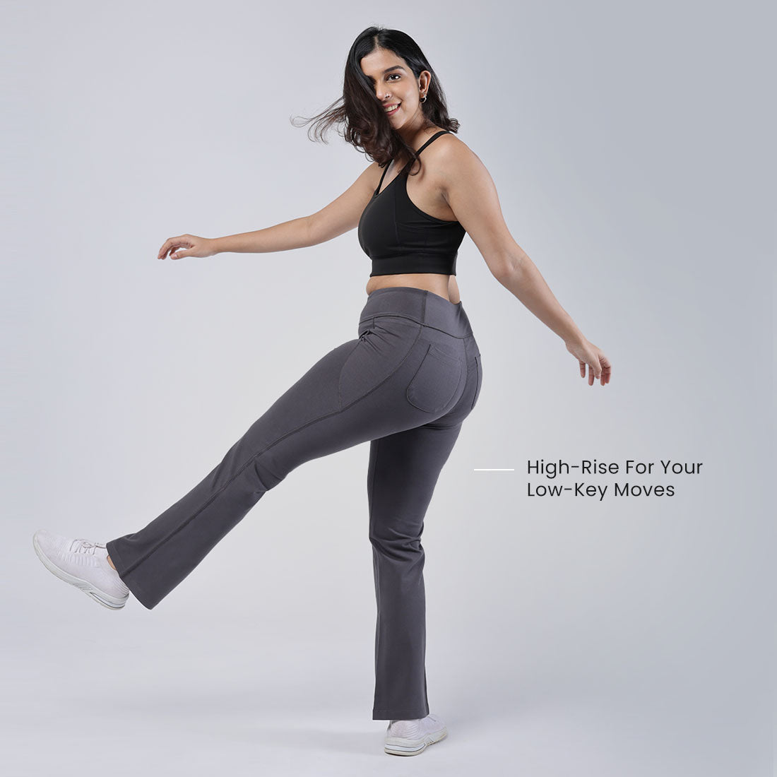 Groove-In Cotton Flare Pants - Regular