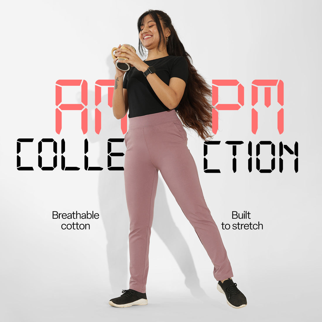 AM:PM Cotton Pencil Pants