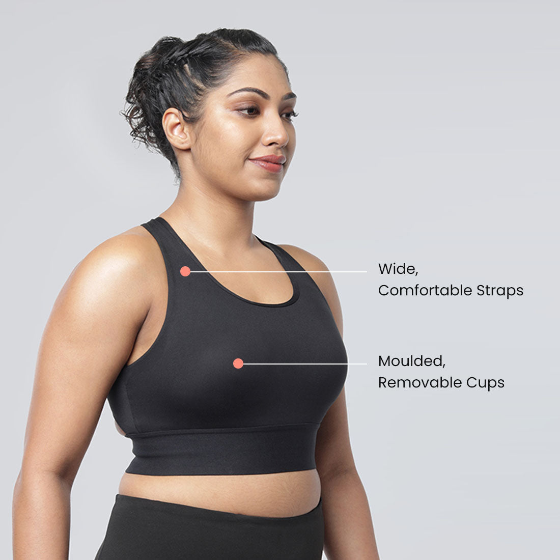High Impact Padded Sports Bras for Women & Girls
