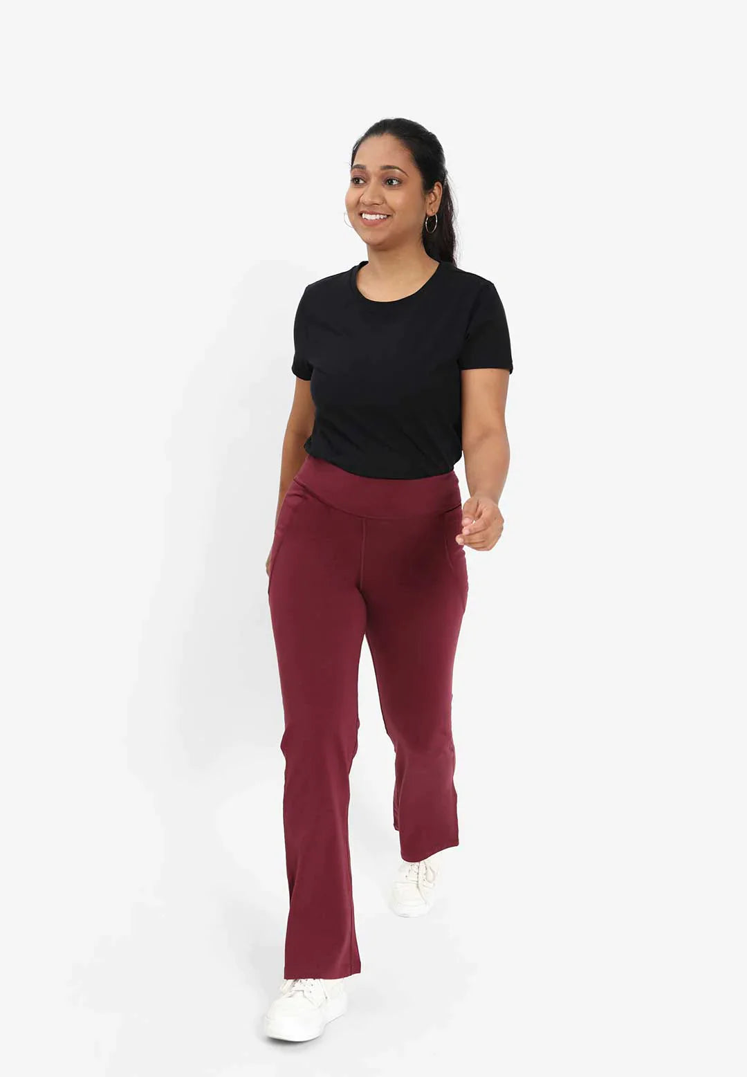 Groove-In Cotton Flare Pants - Regular