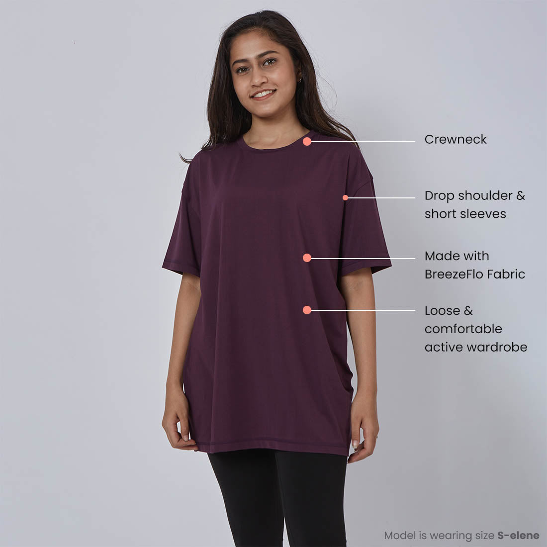 Round Neck Oversized T-Shirts for Women & Girls