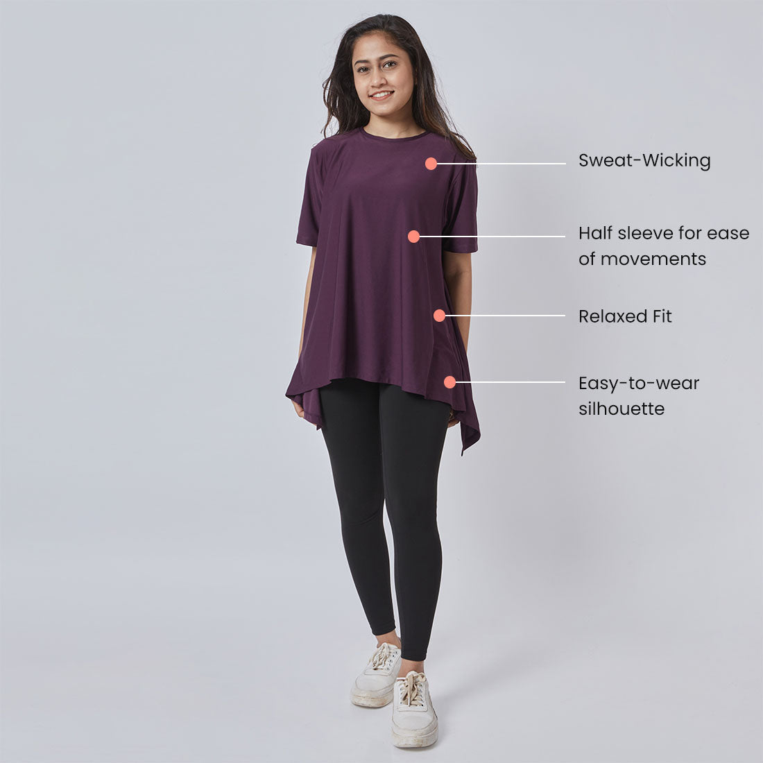 Drop Shoulder Two-Way Tops for Women