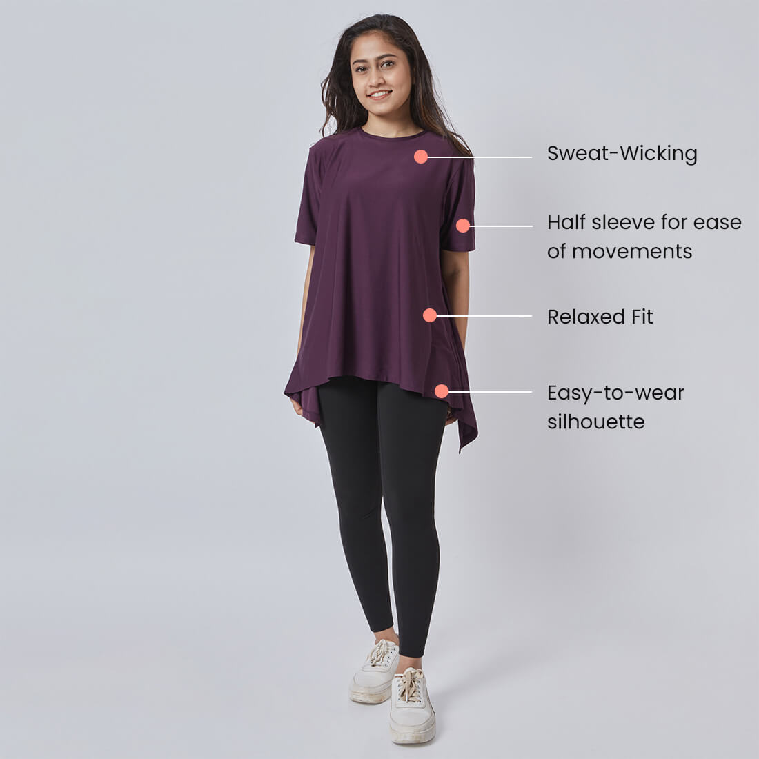 Drop Shoulder Two-Way Tops for Women