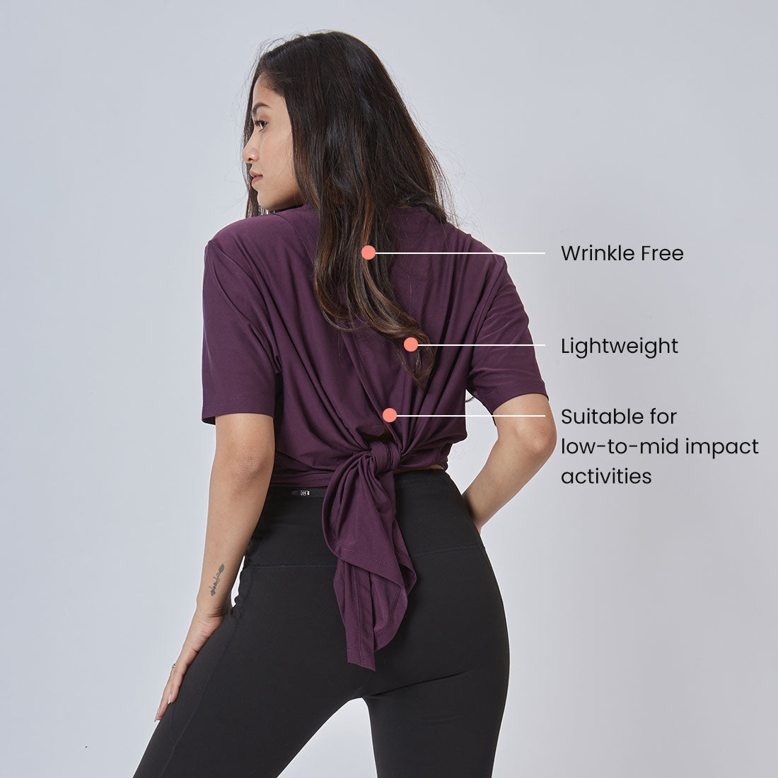 Drop Shoulder Two-Way Tops for Women