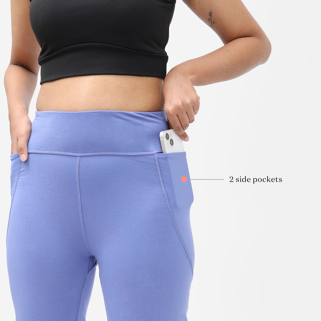 Groove-In Cotton Flare Pants - Regular