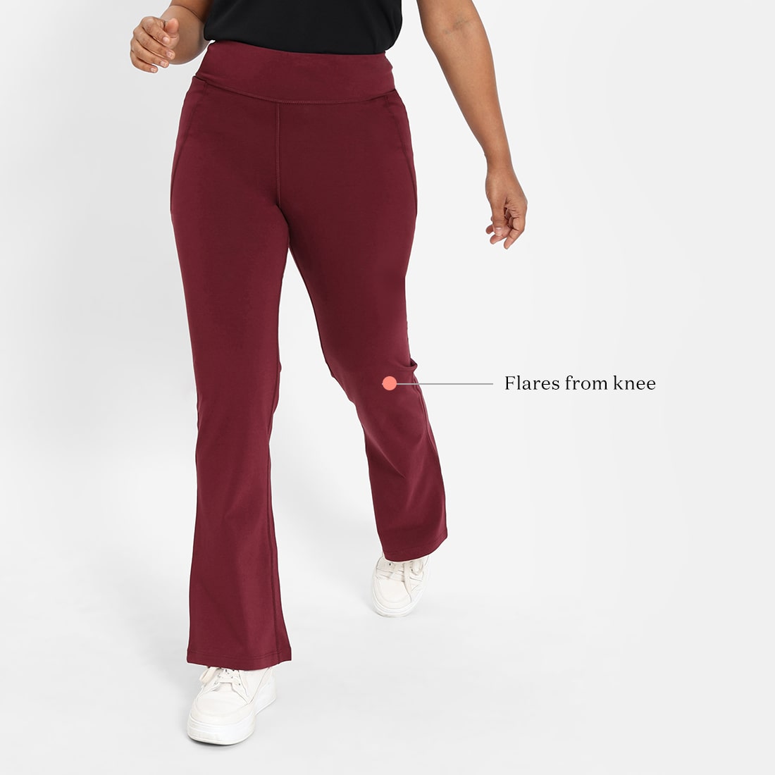Groove-In Cotton Flare Pants - Regular