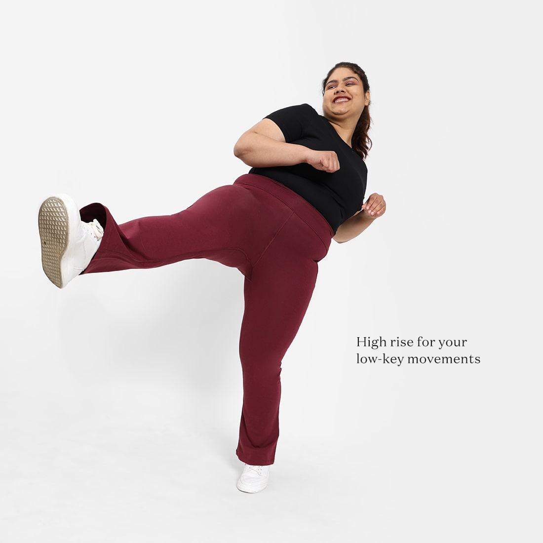 Groove-In Cotton Flare Pants - Regular