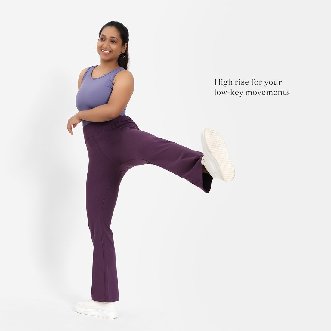 Groove-In Cotton Flare Pants - Regular