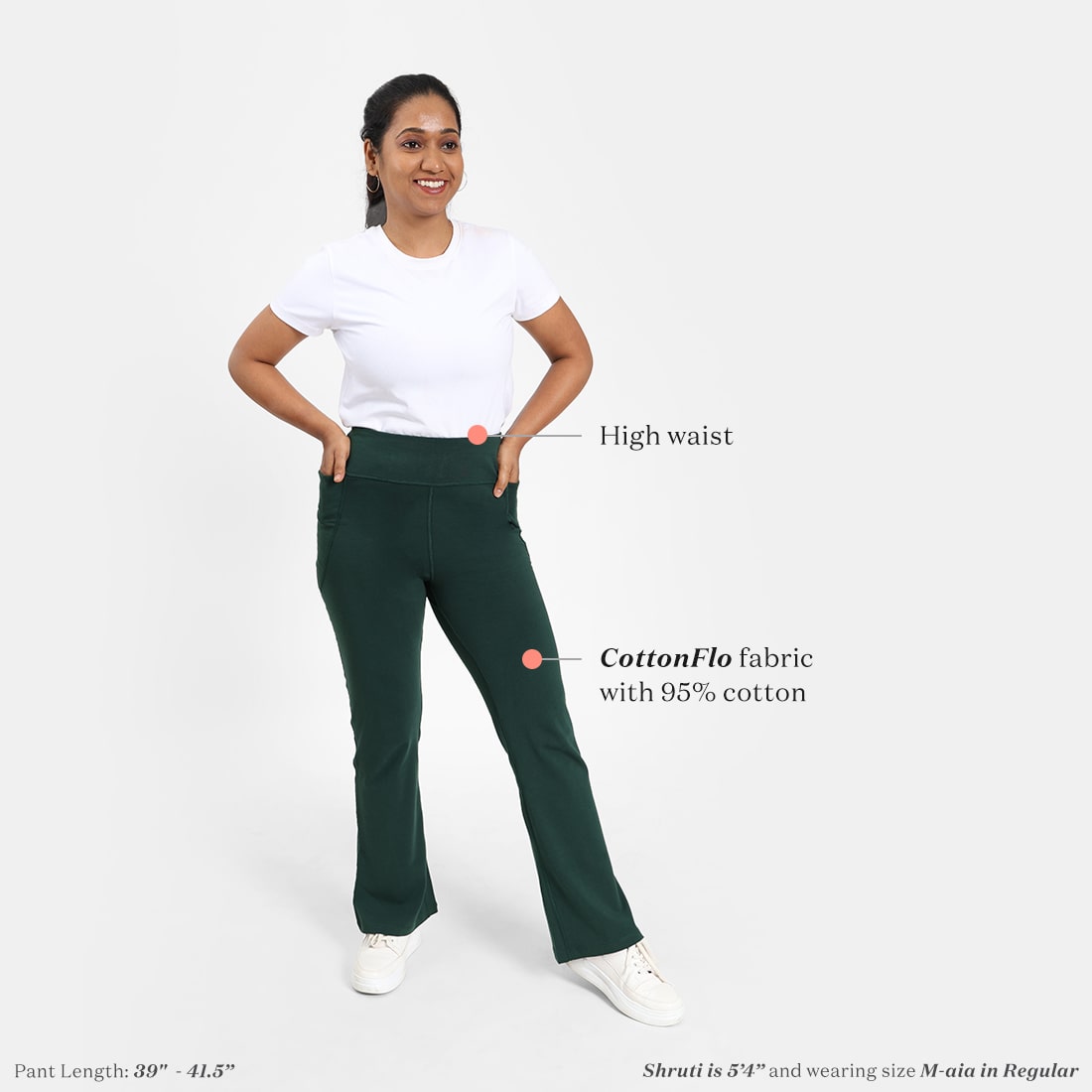 Groove-In Cotton Flare Pants - Regular