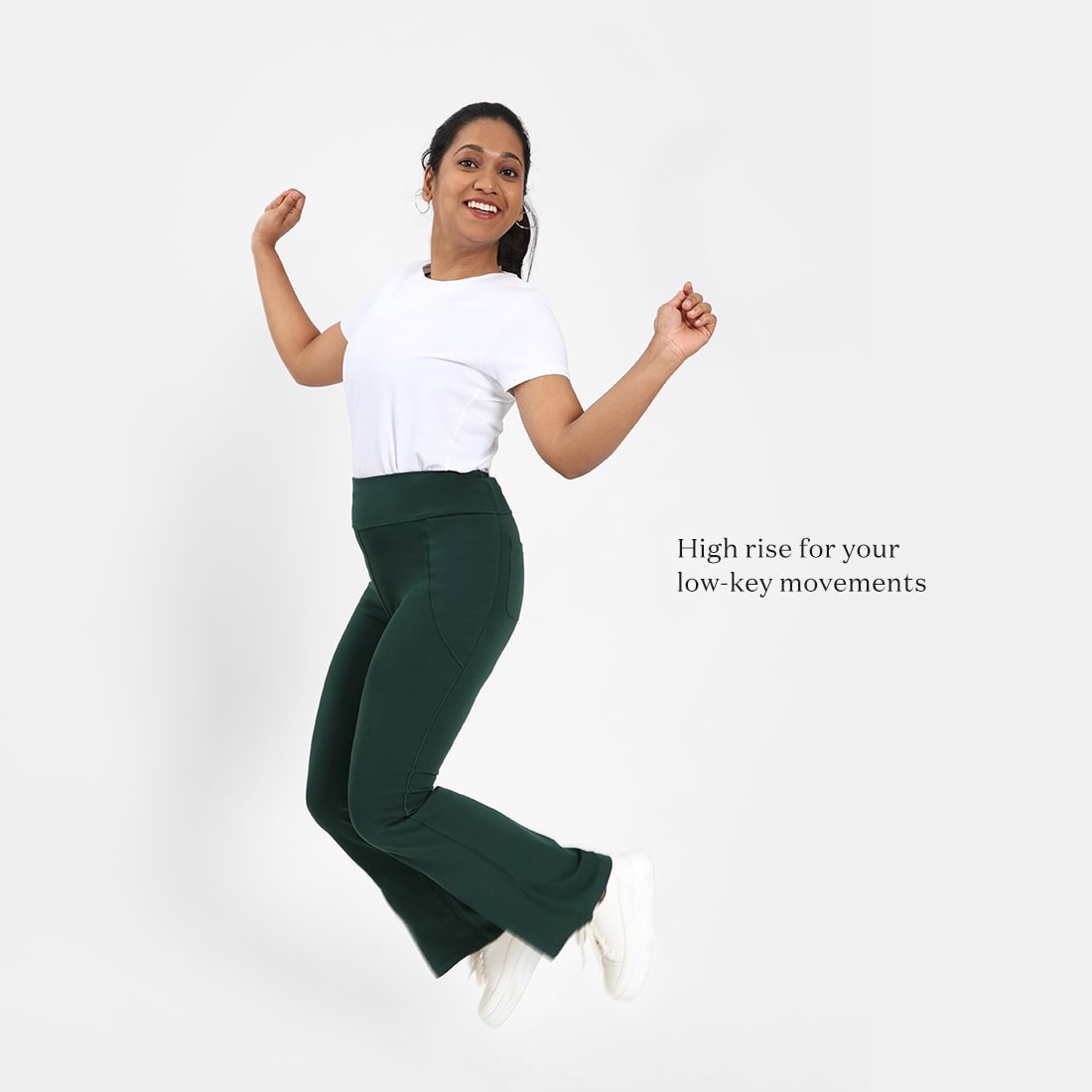 Groove-In Cotton Flare Pants - Regular