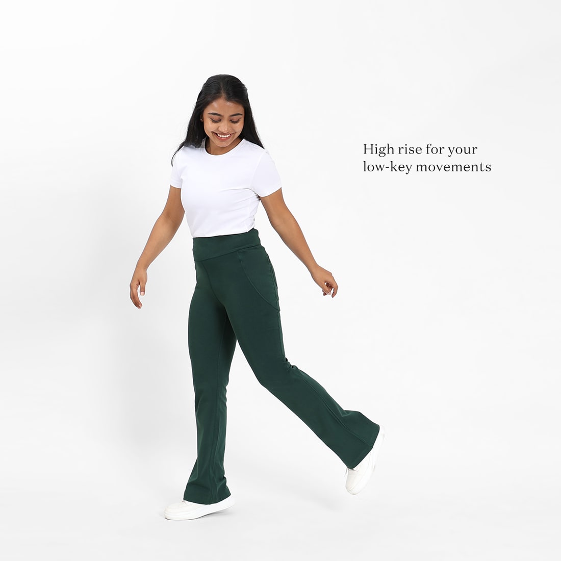 Groove-In Cotton Flare Pants - Regular