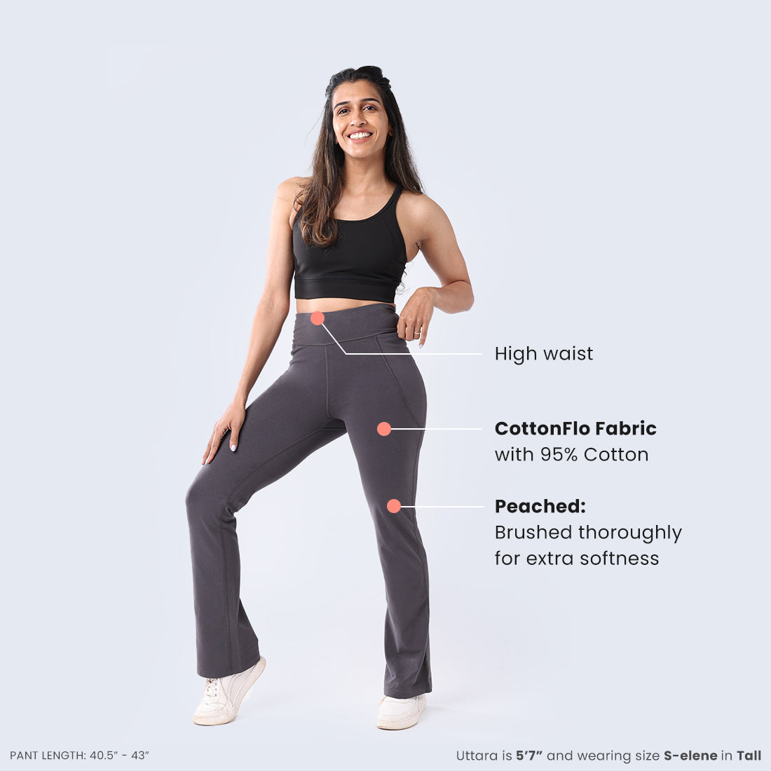 Groove-In Cotton Flare Pants - Regular and Tall (CFP)