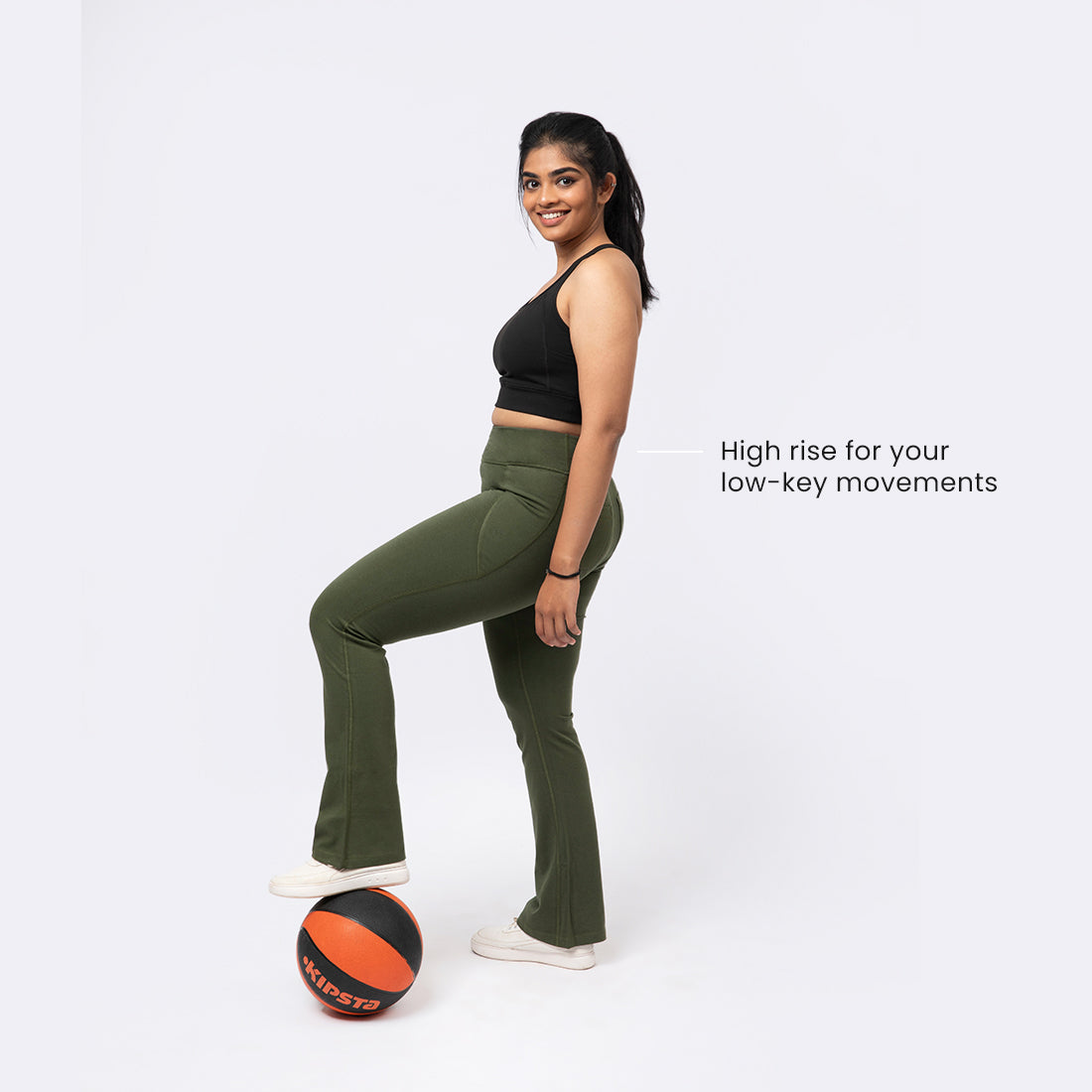 Groove-In Cotton Flare Pants - Regular