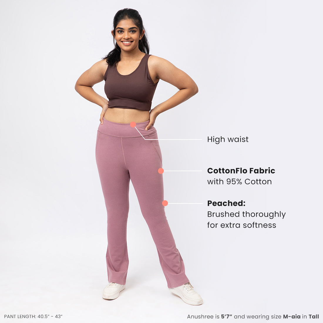 Groove-In Cotton Flare Pants - Regular and Tall (CFP)