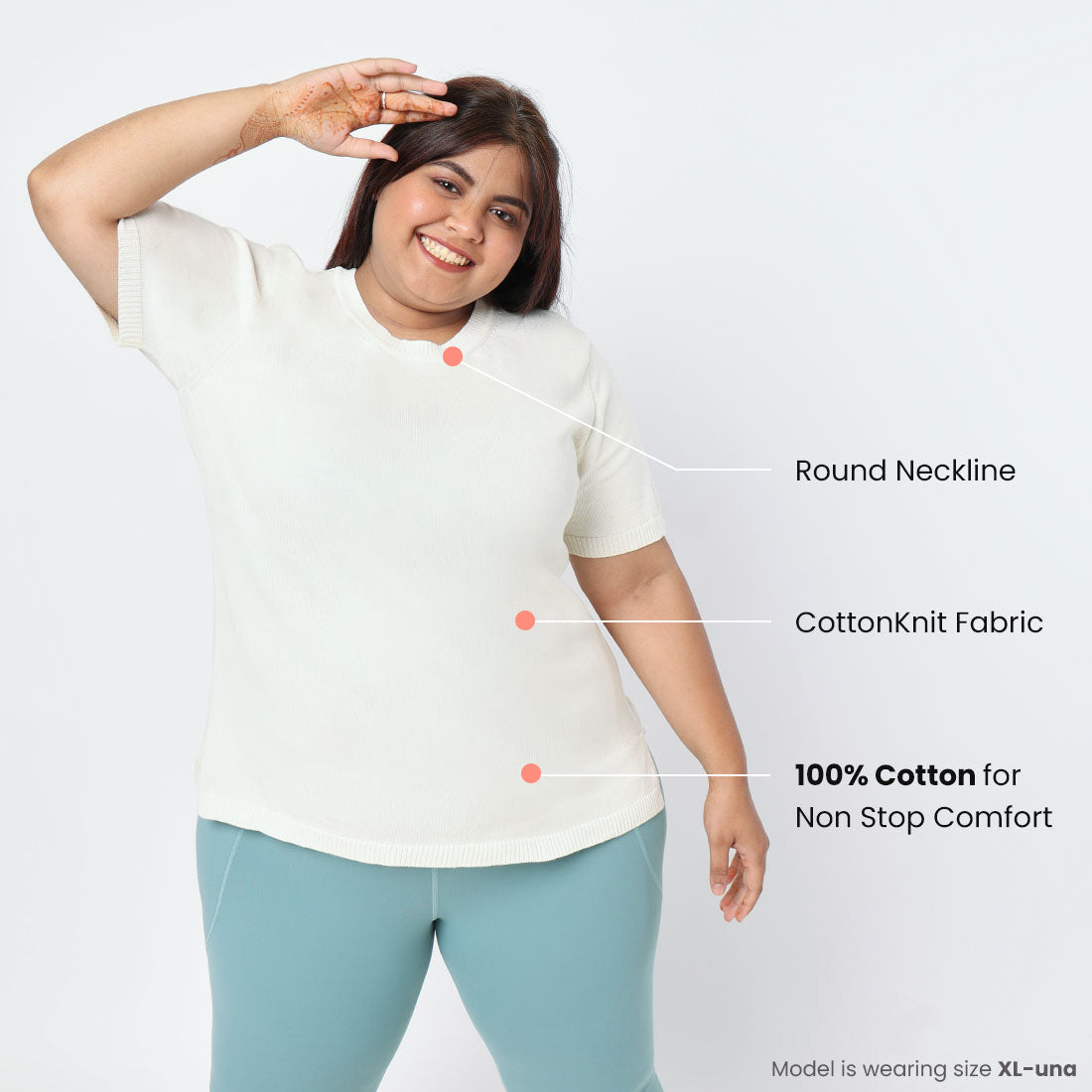 Isha Ivory, XS-elene, S-elene, M-aia, L-una, XL-una, XXL-una, XXXL-una
