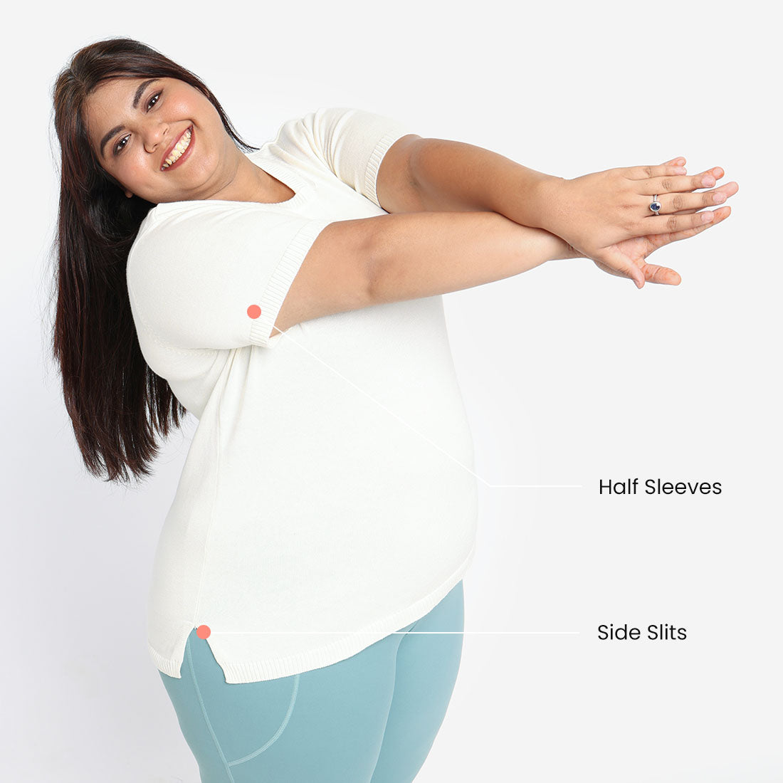 Isha Ivory, XS-elene, S-elene, M-aia, L-una, XL-una, XXL-una, XXXL-una