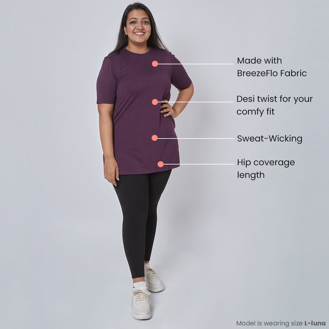 Long T-Shirts with Pockets for Women & Girls