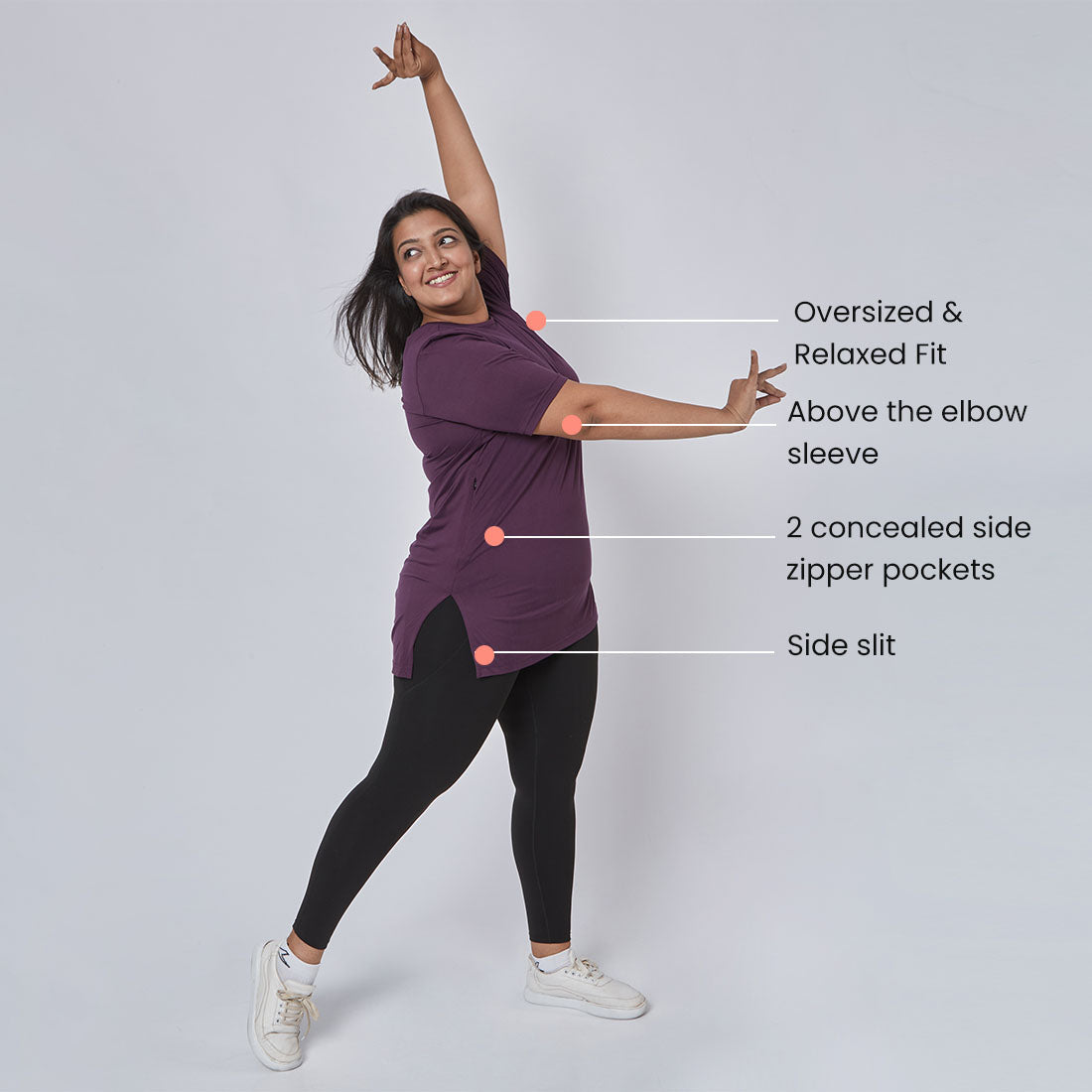 Long T-Shirts with Pockets for Women & Girls
