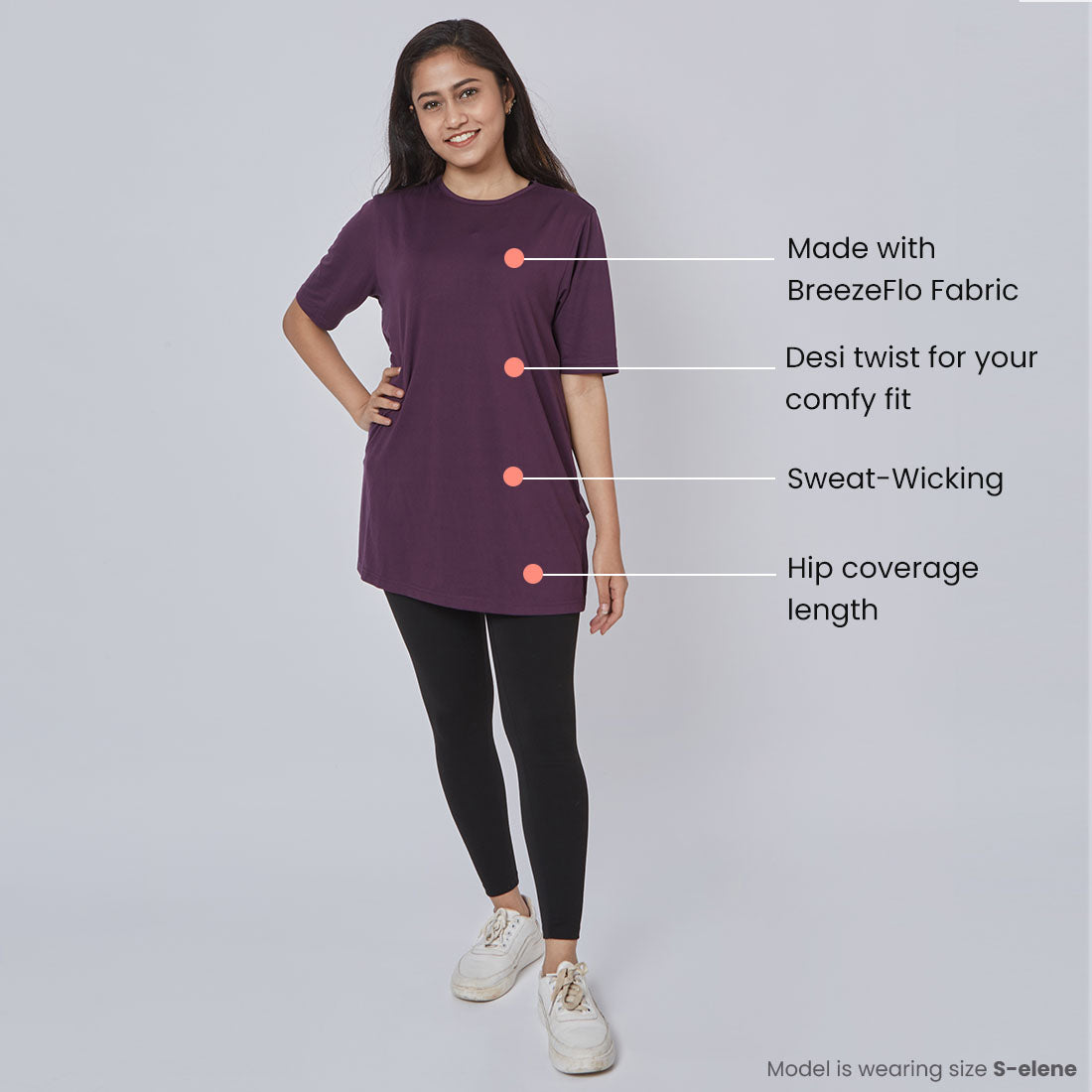 Long T-Shirts with Pockets for Women & Girls