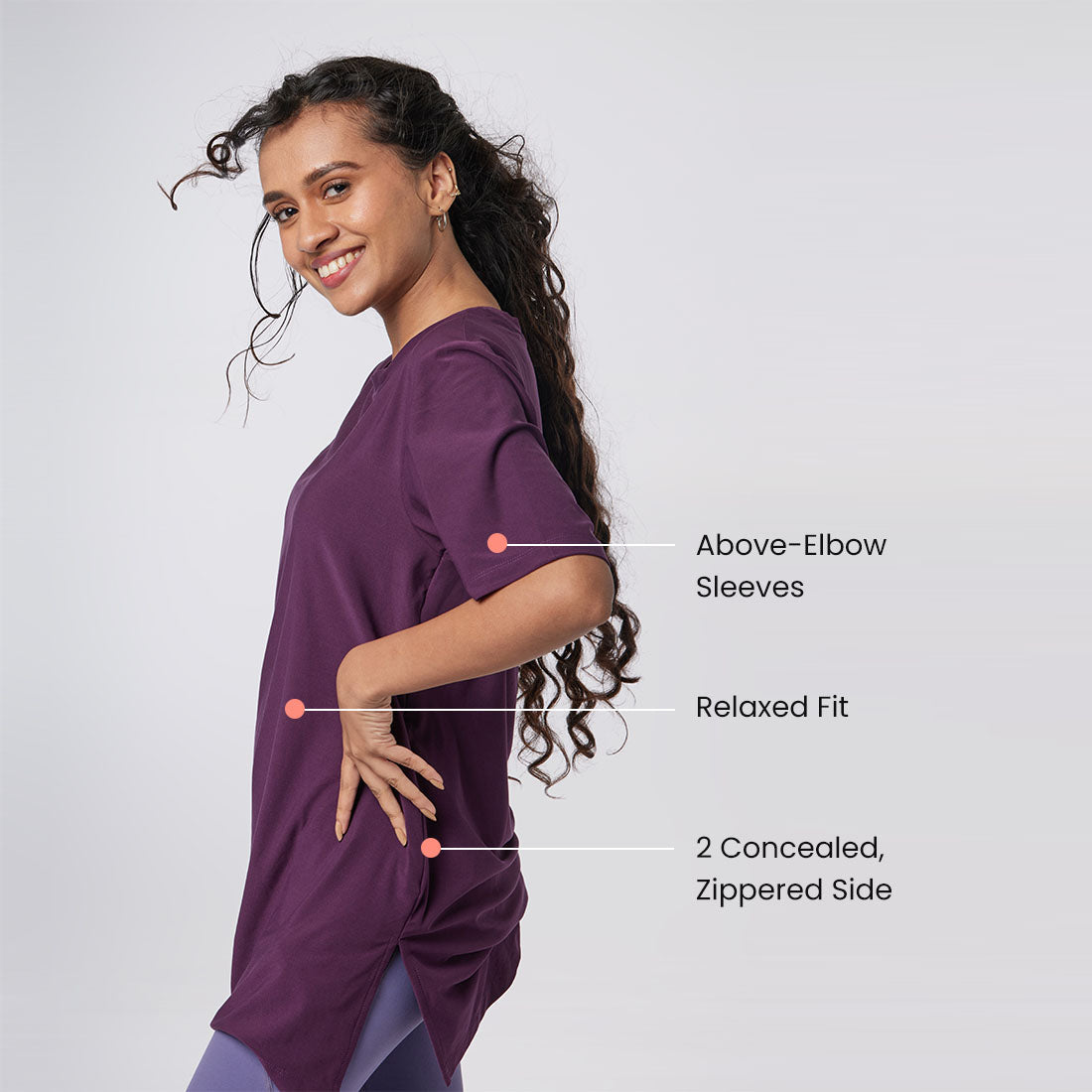 Long T-Shirts with Pockets for Women & Girls