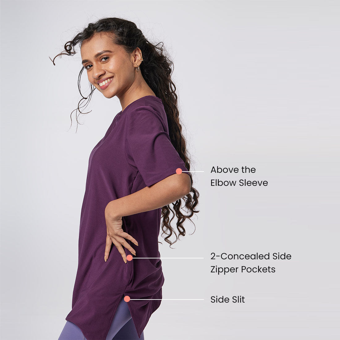 Long T-Shirts with Pockets for Women & Girls
