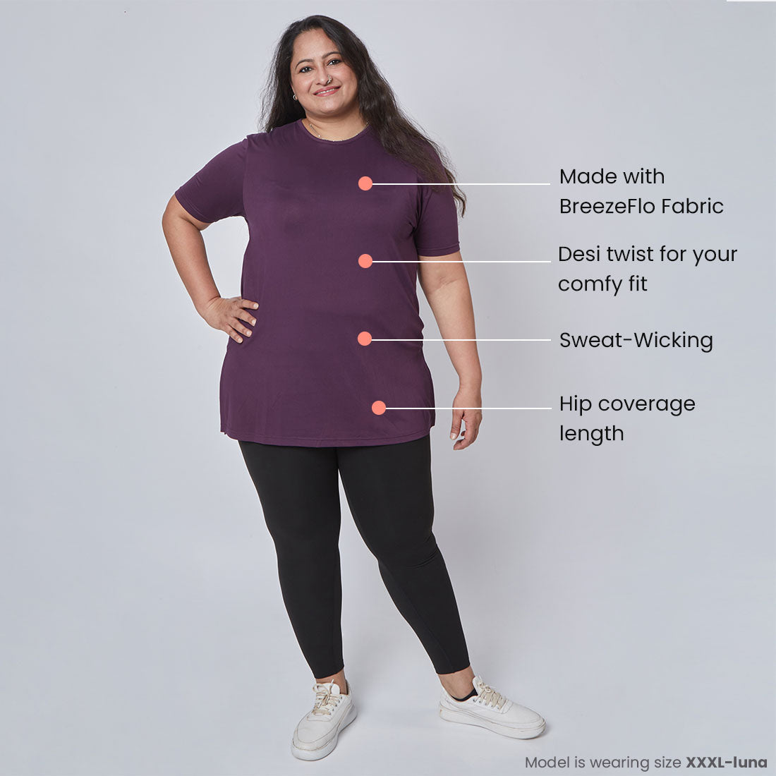 Long T-Shirts with Pockets for Women & Girls