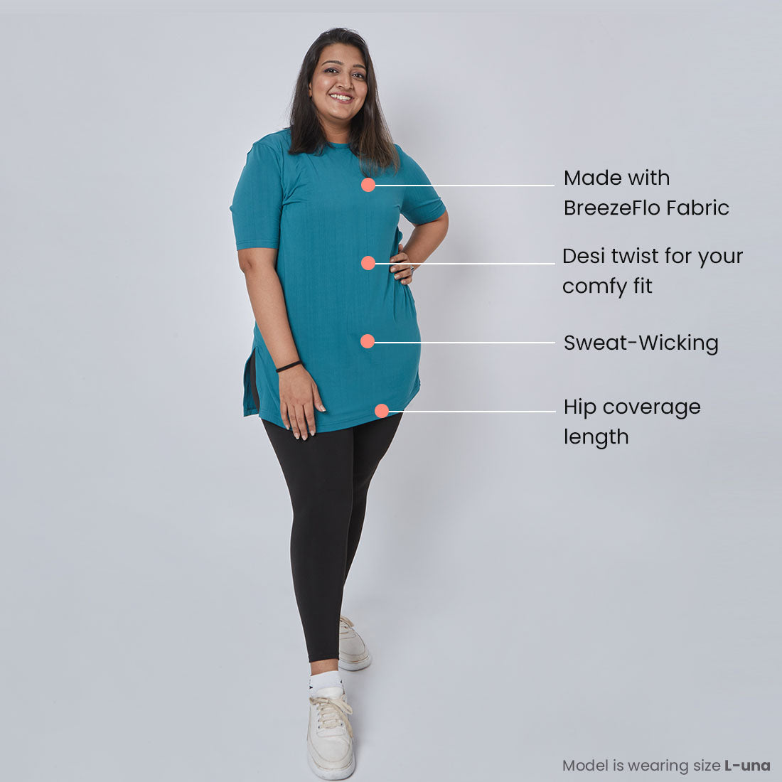 Long T-Shirts with Pockets for Women & Girls