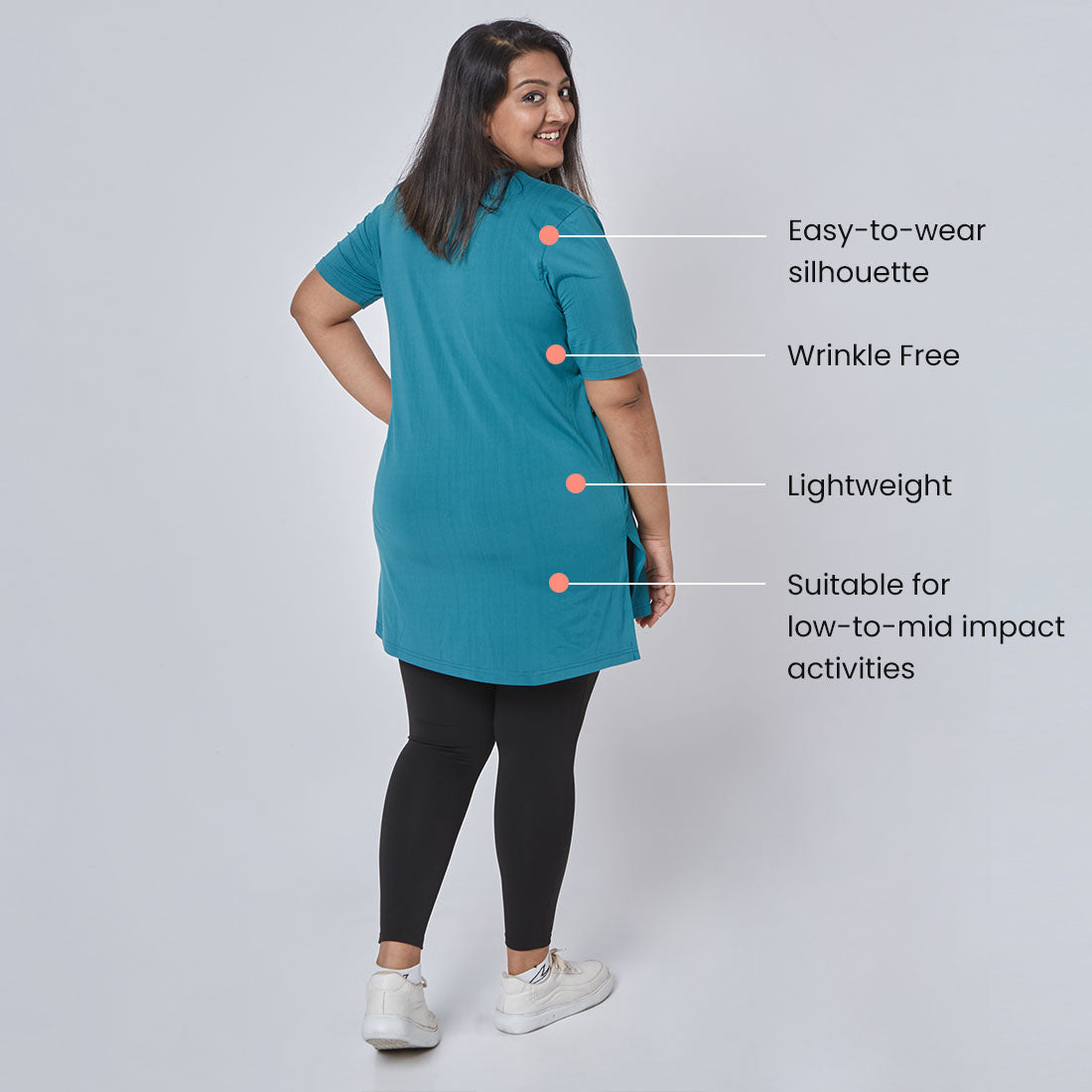 Long T-Shirts with Pockets for Women & Girls