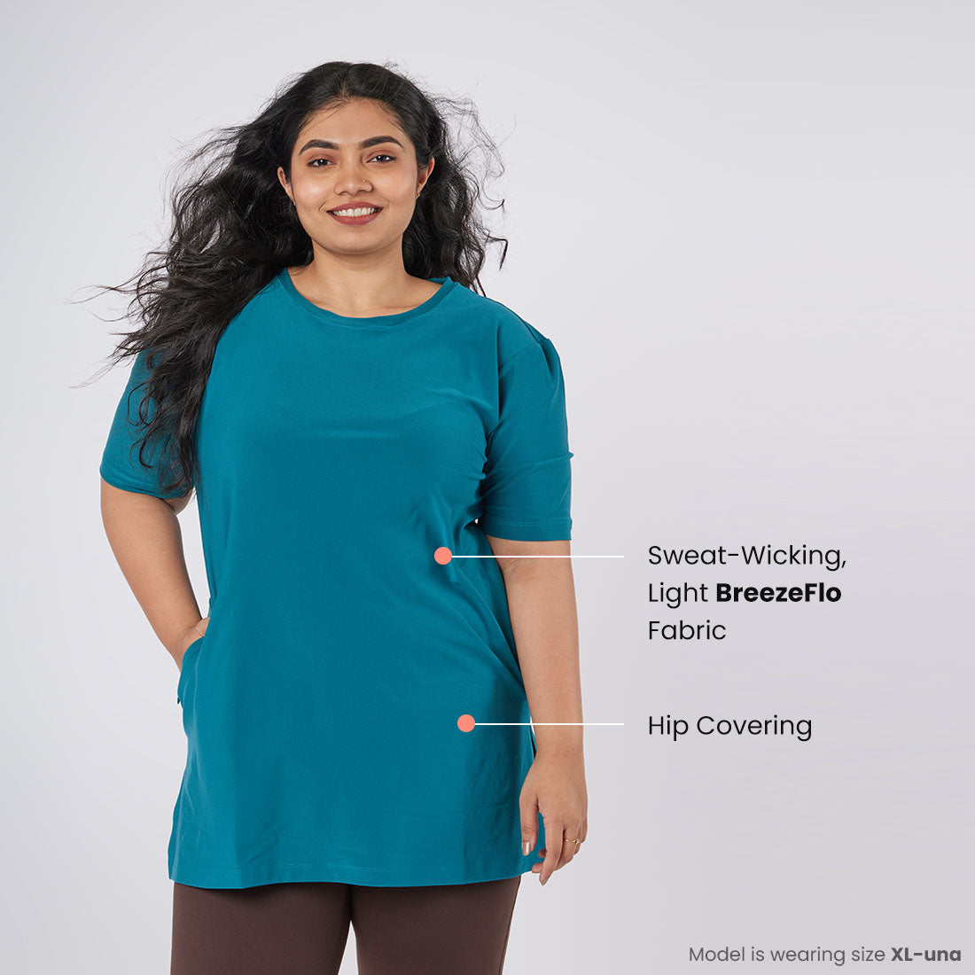 Long T-Shirts with Pockets for Women & Girls