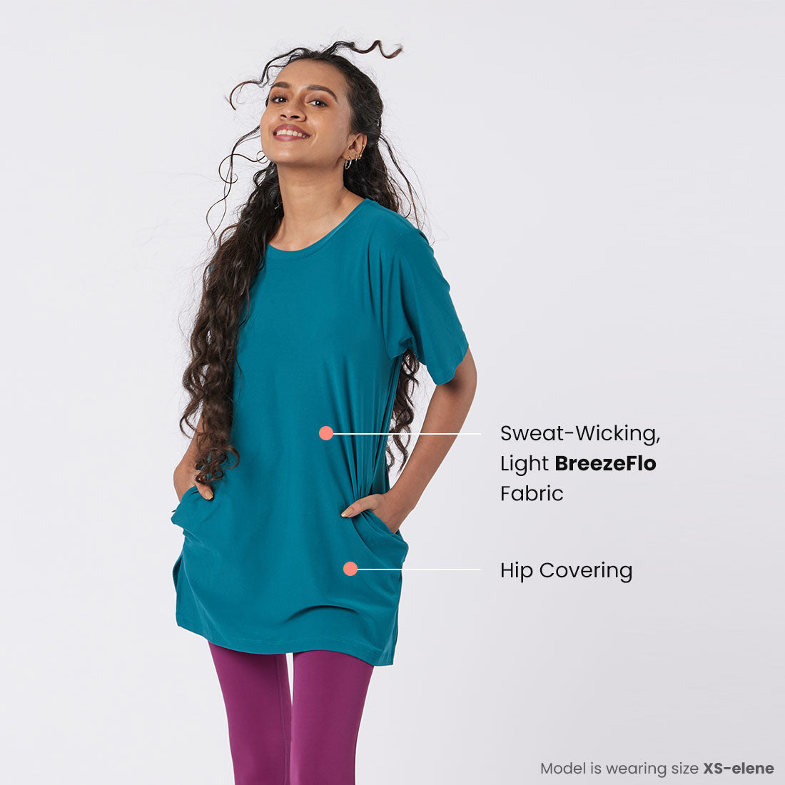 Long T-Shirts with Pockets for Women & Girls