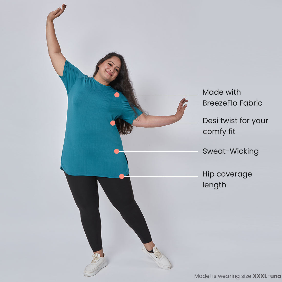 Long T-Shirts with Pockets for Women & Girls