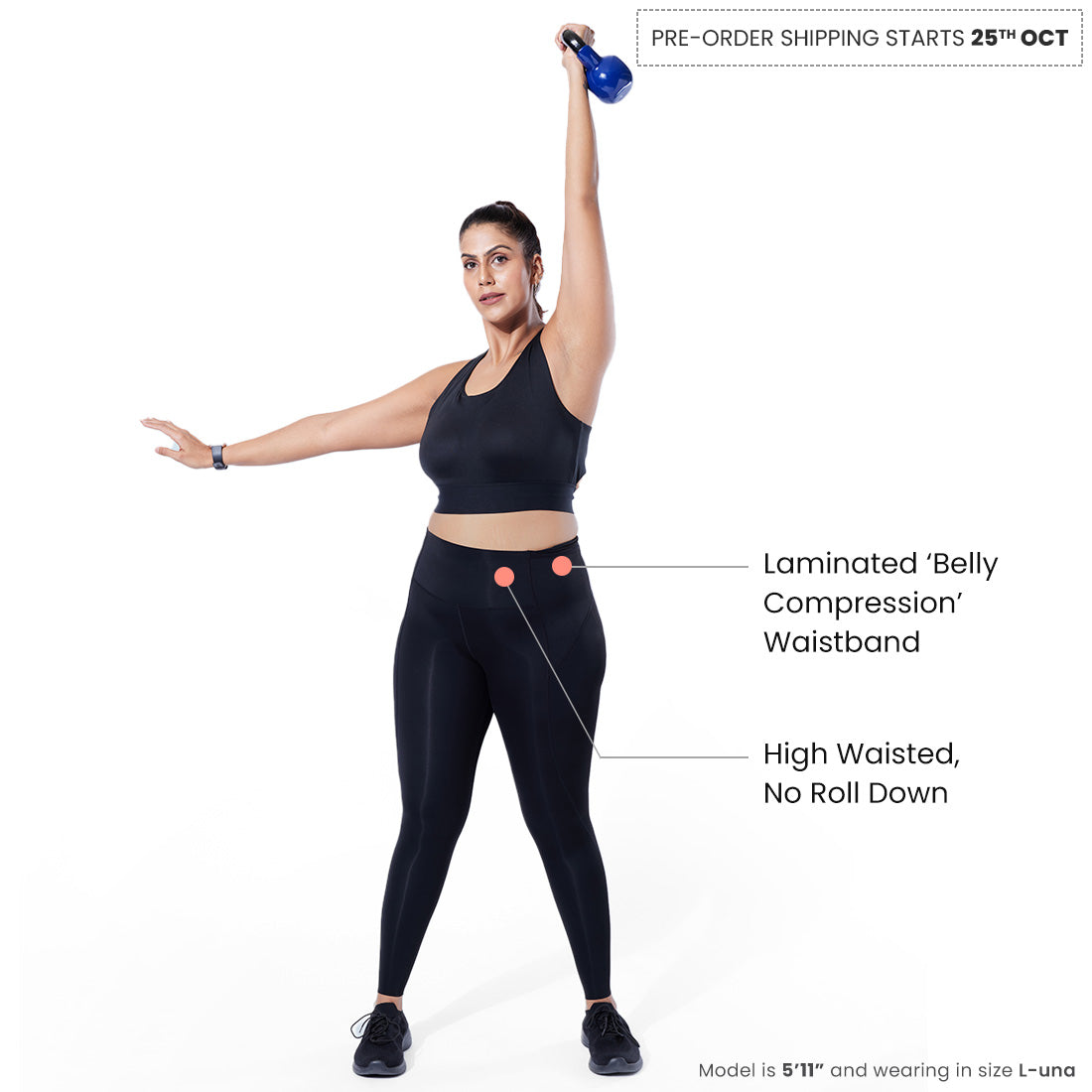 High Waisted Ankle Length Sports Leggings with Pockets for Women
