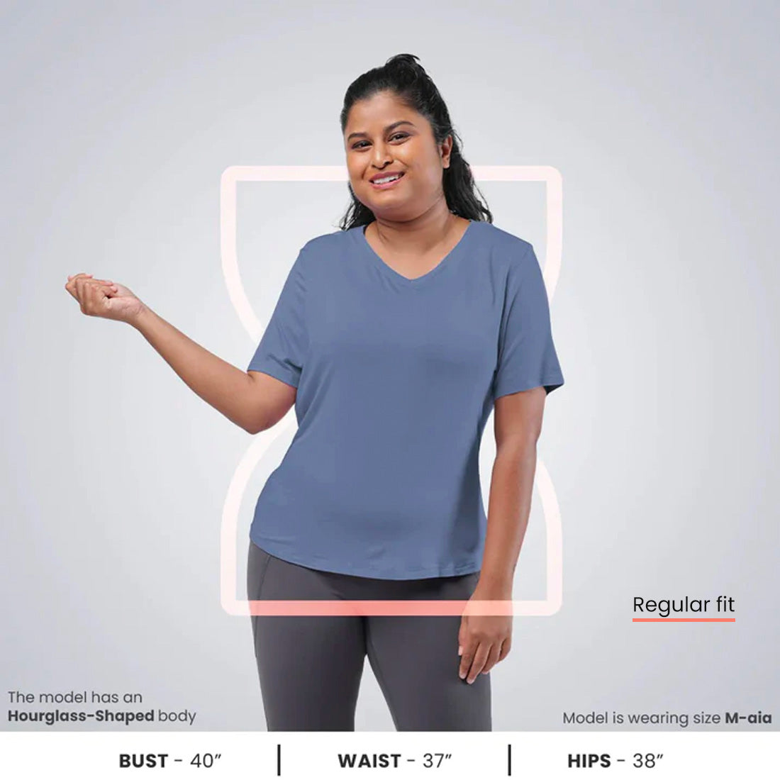 Fit Me Right Tees - Daisy Deep Blue