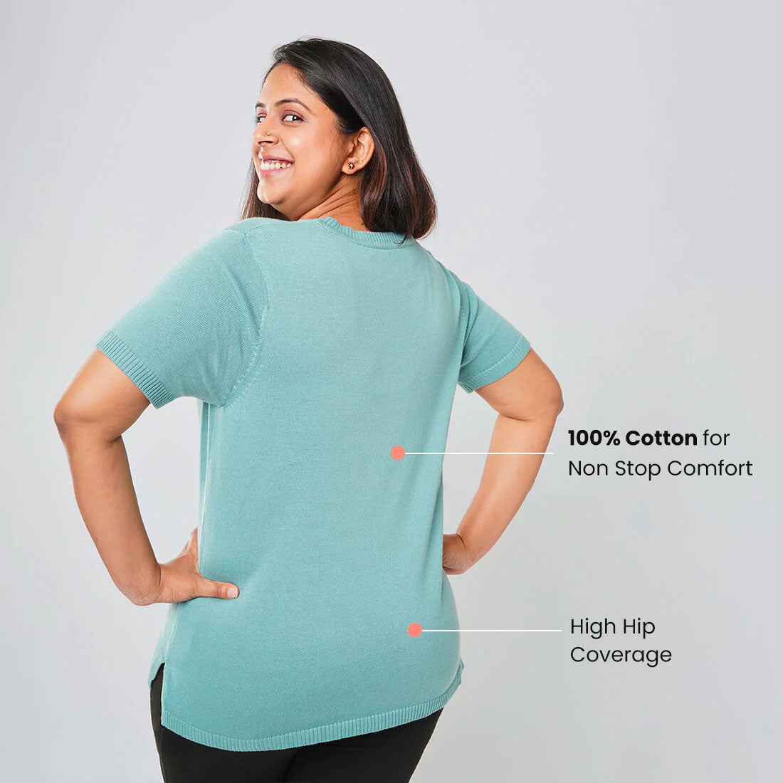 At-Ease Cotton Knit Top