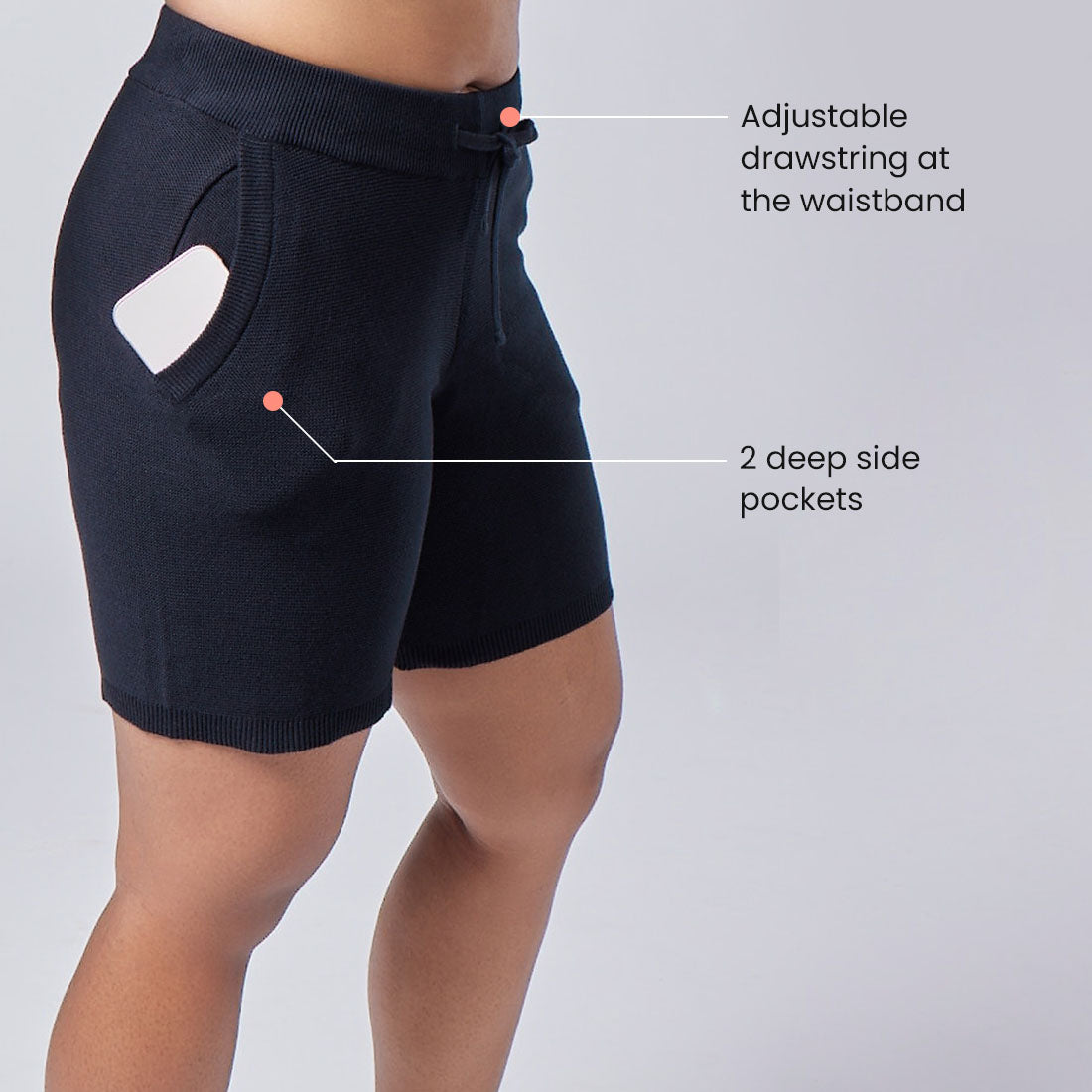 Cotton Shorts with Pockets for Women & Girls