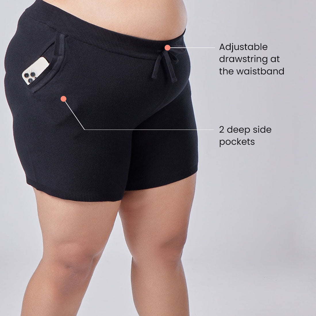 Cotton Shorts with Pockets for Women & Girls