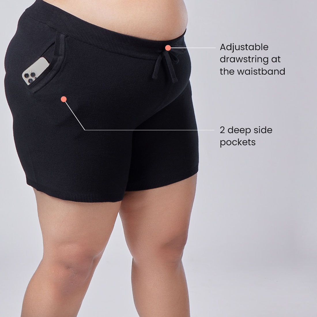 Cotton Shorts with Pockets for Women & Girls