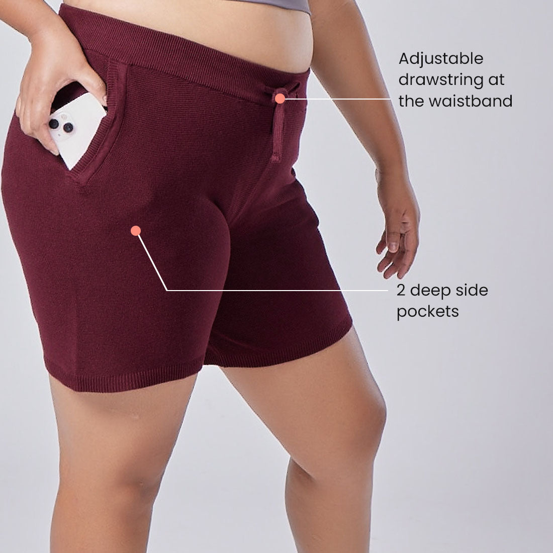 Cotton Shorts with Pockets for Women & Girls