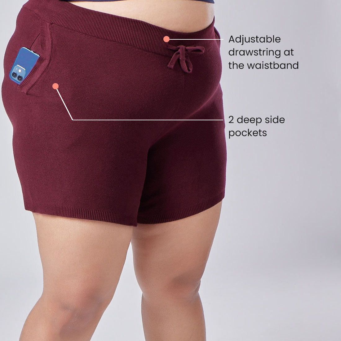 Cotton Shorts with Pockets for Women & Girls