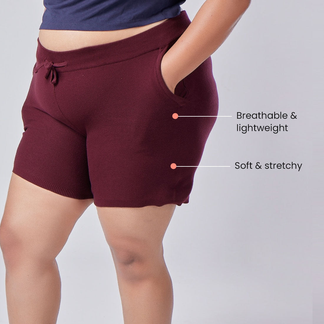 Cotton Shorts with Pockets for Women & Girls