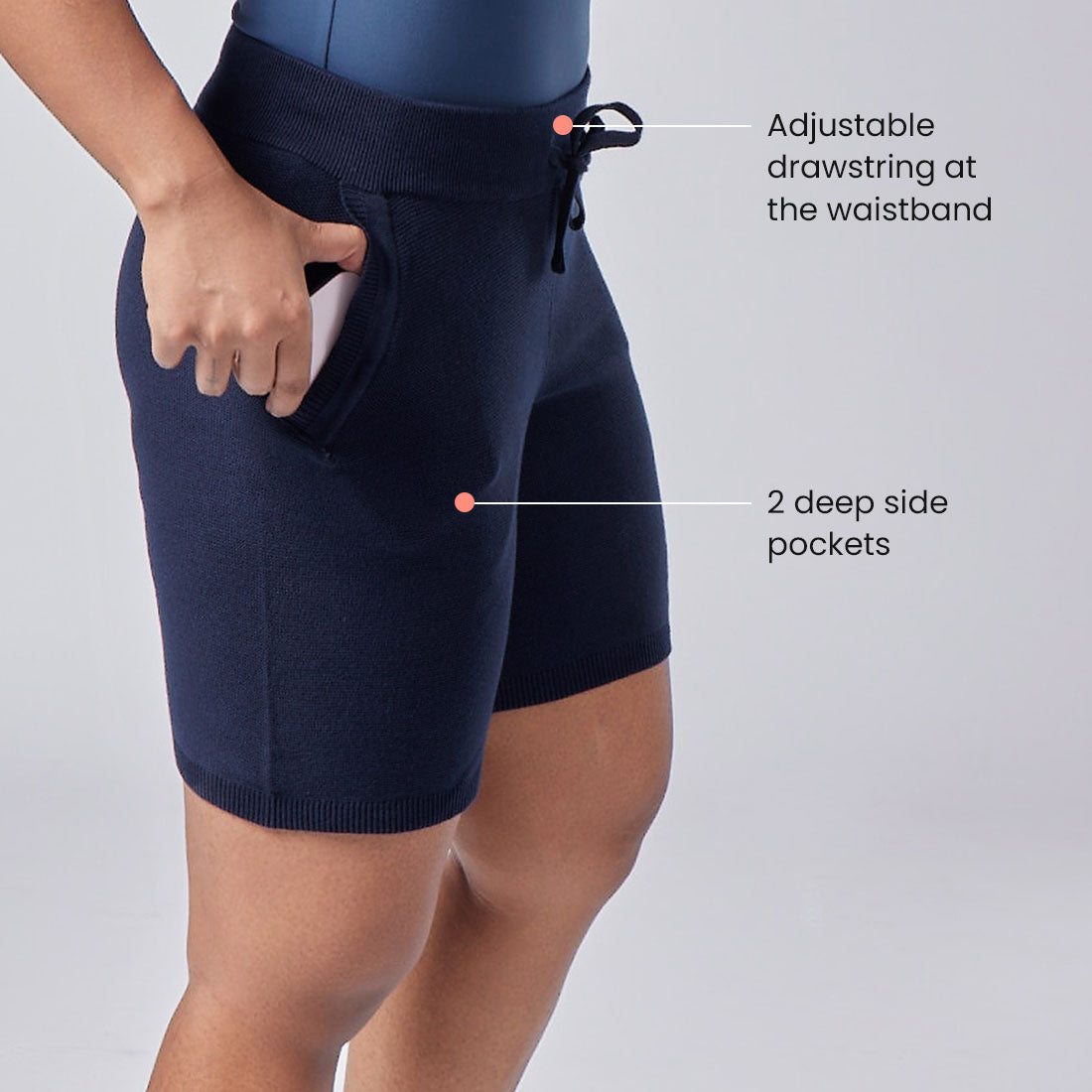 Cotton Shorts with Pockets for Women & Girls