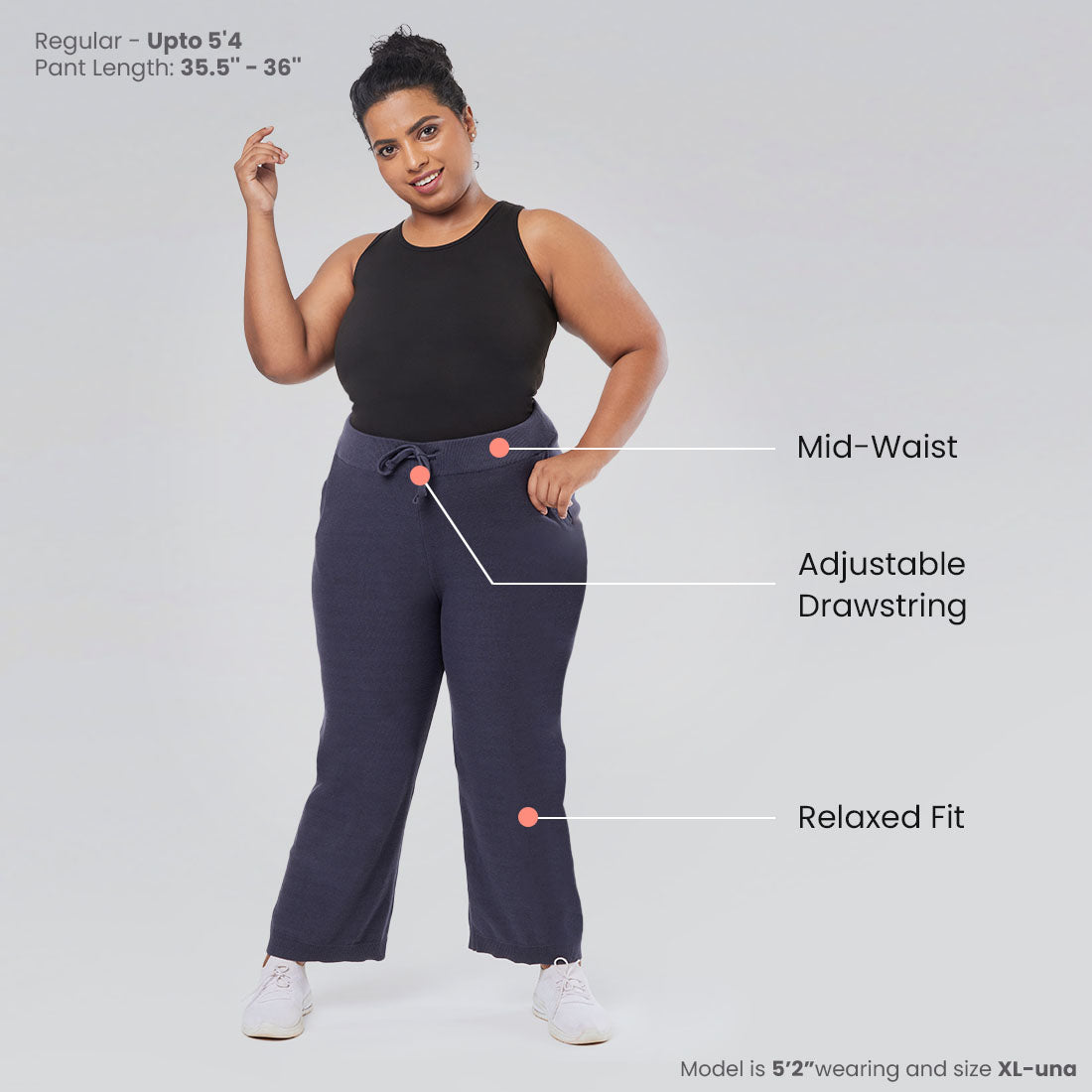 Gowri Grey, XS-elene, S-elene, M-aia, L-una, XL-una, XXL-una, XXXL-una, XXXXL-una