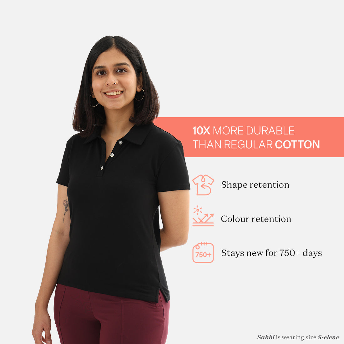 Bliss Black, XS-elene, S-elene, M-aia, L-una, XL-una, XXL-una, XXXL-una