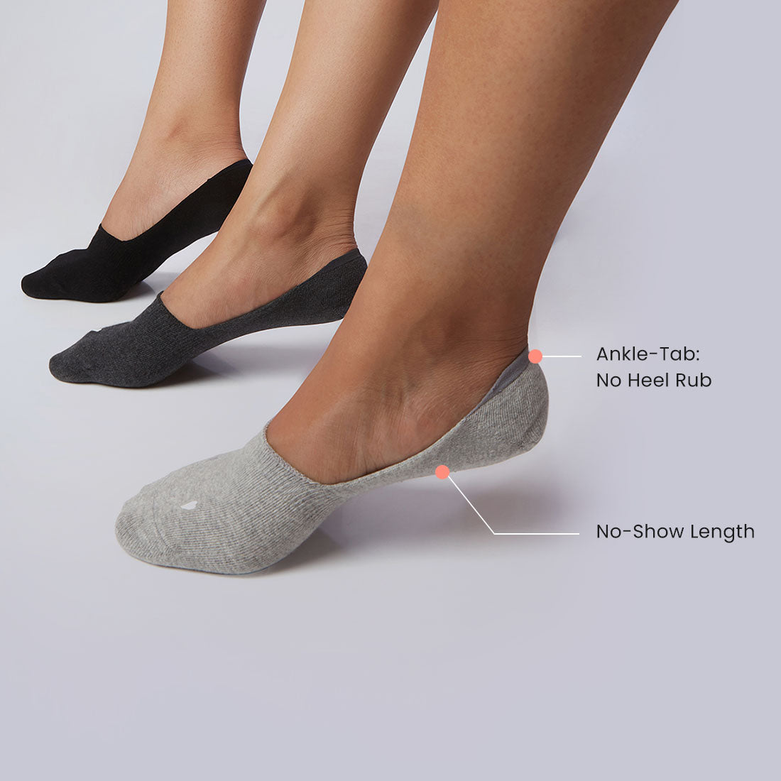 No Show Cotton Socks for Women & Girls