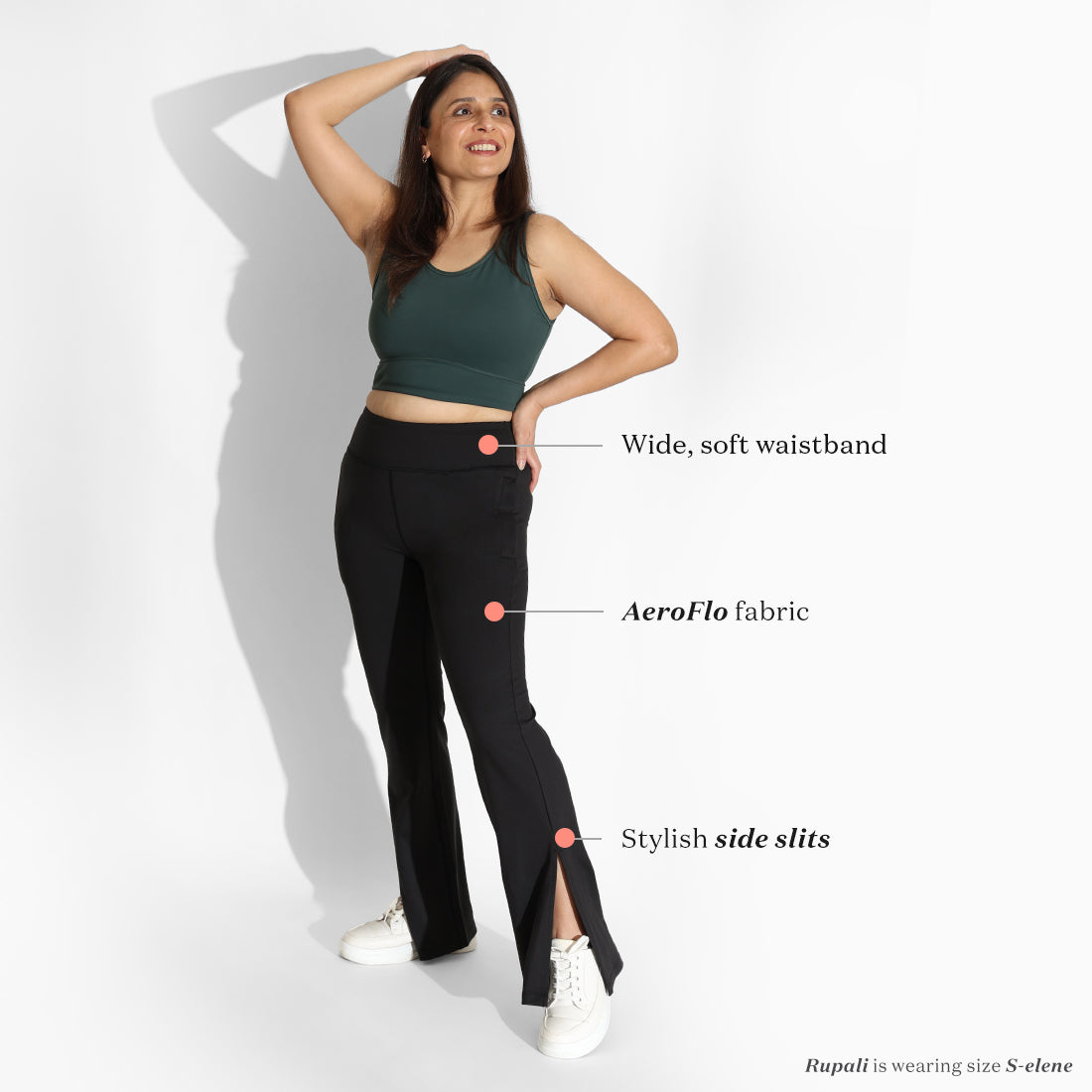 On-the-Go Slit Flare Pants