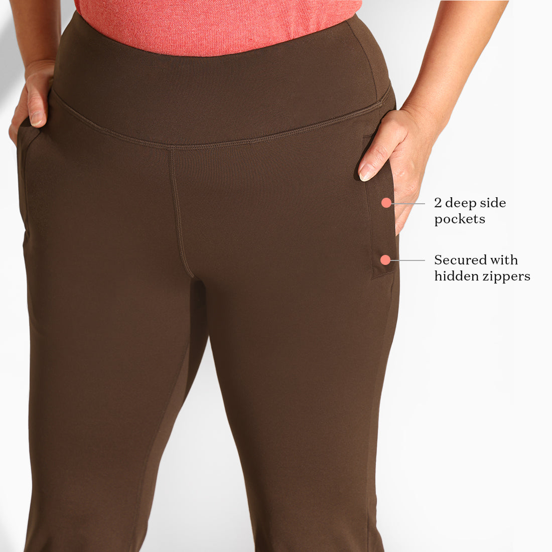 On-the-Go Slit Flare Pants