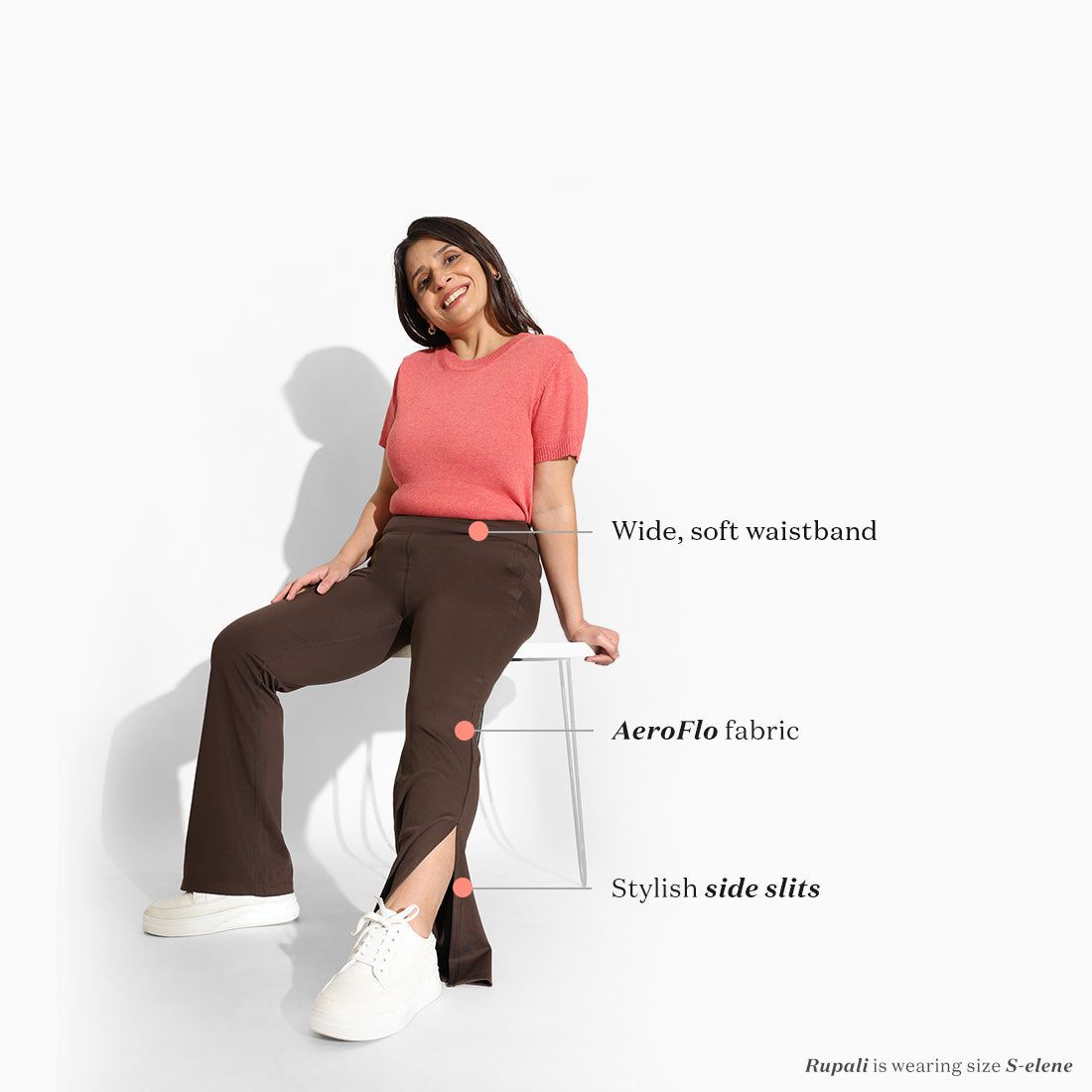 On-the-Go Slit Flare Pants