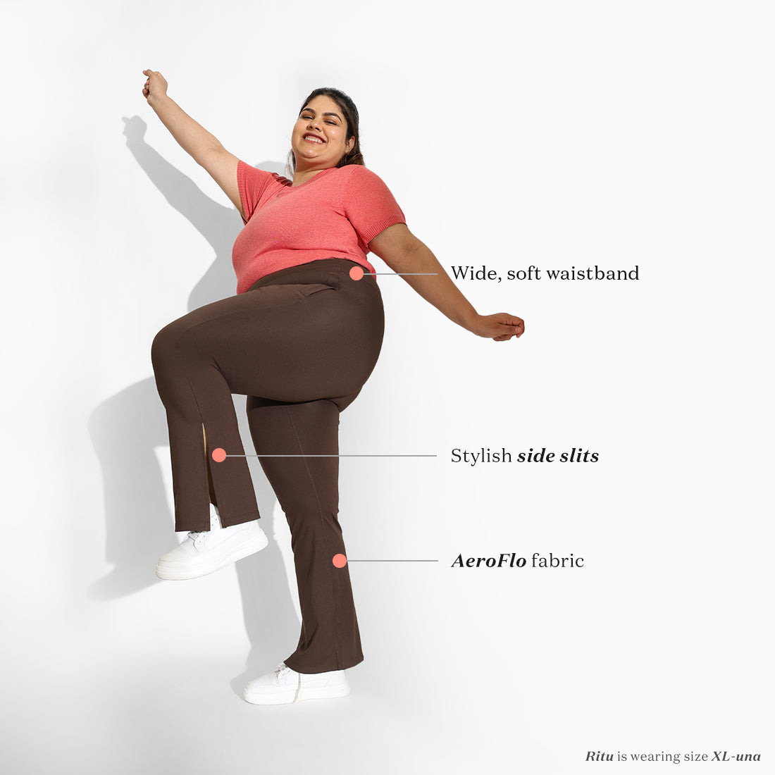 On-the-Go Slit Flare Pants