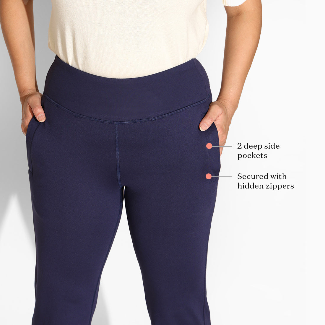 On-the-Go Slit Flare Pants